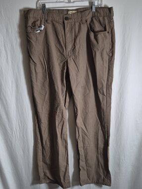 Blue Mountain Men's Straight Fit Chino Pants in Taupe